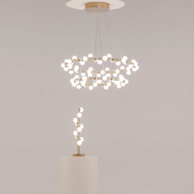 Подвесная светодиодная люстра Maytoni Tessara MOD081PL-L84G3K &mdash; svetrussia.ru