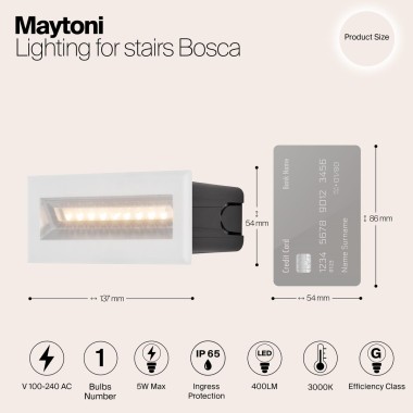 Подсветка для лестниц Maytoni Bosca O045SL-L5W3K &mdash; svetrussia.ru