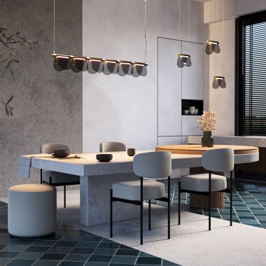 Подвесной светодиодный светильник Maytoni Fluffy MOD319PL-L30B3K &mdash; svetrussia.ru