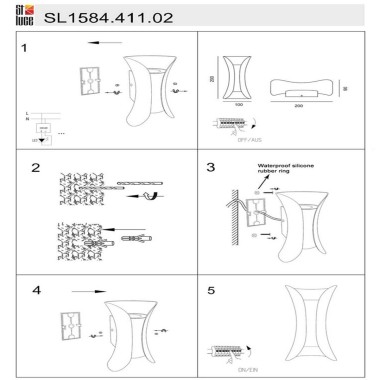 Уличный настенный светодиодный светильник ST Luce Cosetto SL1584.411.02 &mdash; svetrussia.ru