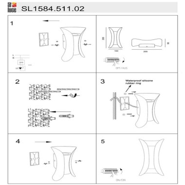 Уличный настенный светодиодный светильник ST Luce Cosetto SL1584.511.02 &mdash; svetrussia.ru