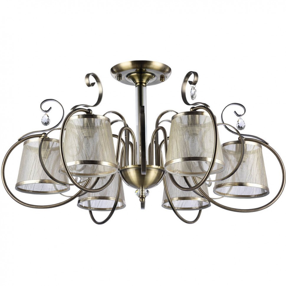 Потолочная люстра Freya Simone FR2020-PL-06-BZ фото 1 &mdash; svetrussia.ru