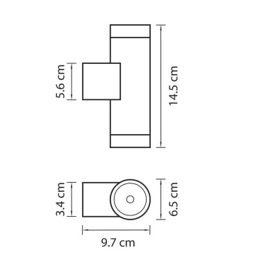 Уличный настенный светильник Lightstar Paro 351609 &mdash; svetrussia.ru