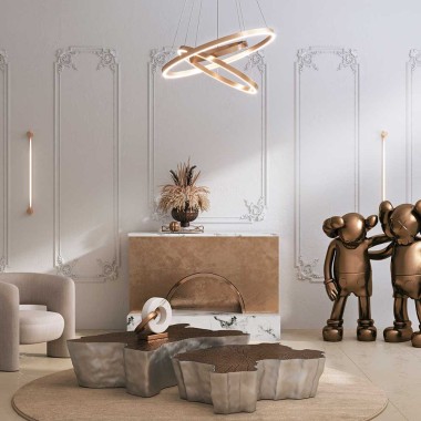 Подвесной светодиодный светильник Maytoni Rim MOD058PL-L74BK &mdash; svetrussia.ru