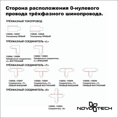 Соединитель L внешний с токопроводом для трехфазного шинопровода Novotech Port 135063 &mdash; svetrussia.ru