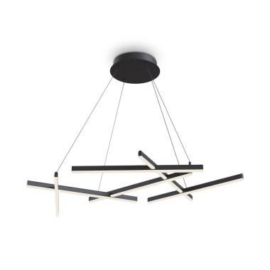 Подвесной светодиодный светильник Maytoni Line MOD016PL-L80BK &mdash; svetrussia.ru