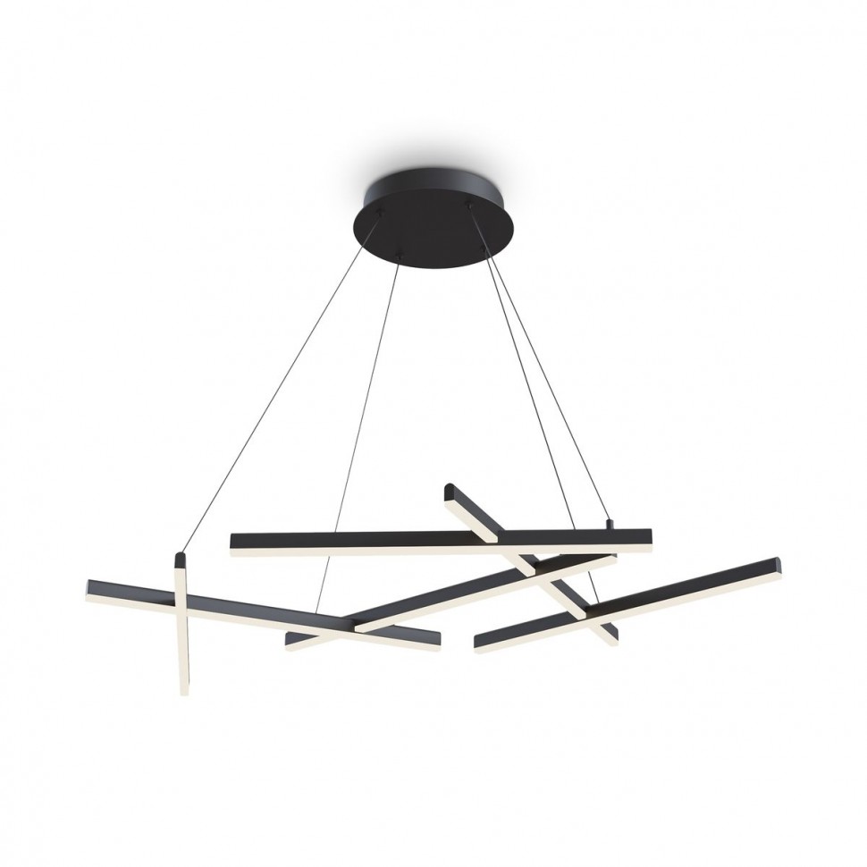 Подвесной светодиодный светильник Maytoni Line MOD016PL-L80BK фото 1 &mdash; svetrussia.ru
