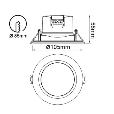 Встраиваемый светодиодный светильник Mantra Yucatan 8849 &mdash; svetrussia.ru