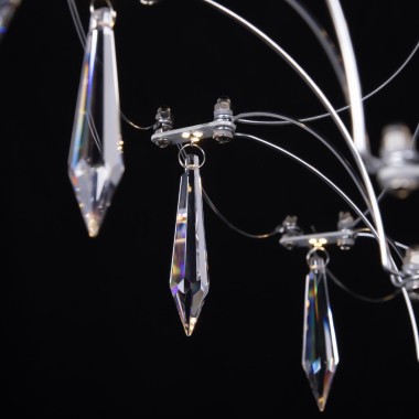 Подвесная светодиодная люстра Loft IT Mira 10259/800 Silver Asfour &mdash; svetrussia.ru