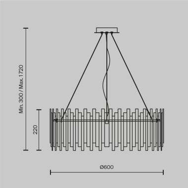 Подвесная люстра Maytoni Coliseo MOD135PL-08BS &mdash; svetrussia.ru