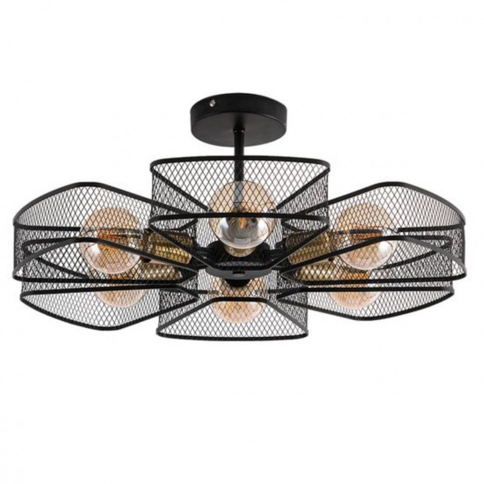 Потолочная люстра Arte Lamp Maasym A7044PL-6BK фото 1 &mdash; svetrussia.ru