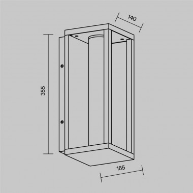 Уличный настенный светодиодный светильник Maytoni Outdoor Expo O480WL-L12B3K &mdash; svetrussia.ru