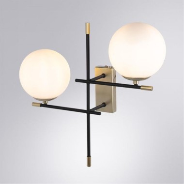 Бра Arte Lamp Arkab A2225AP-2BK &mdash; svetrussia.ru
