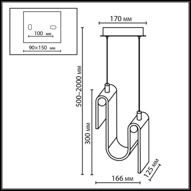 Подвесной светодиодный светильник Odeon Light L-Vision Flow 5105/11L &mdash; svetrussia.ru