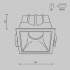 Встраиваемый светильник Maytoni Alfa LED DL043-01-10W4K-SQ-WB фото 6 &mdash; svetrussia.ru