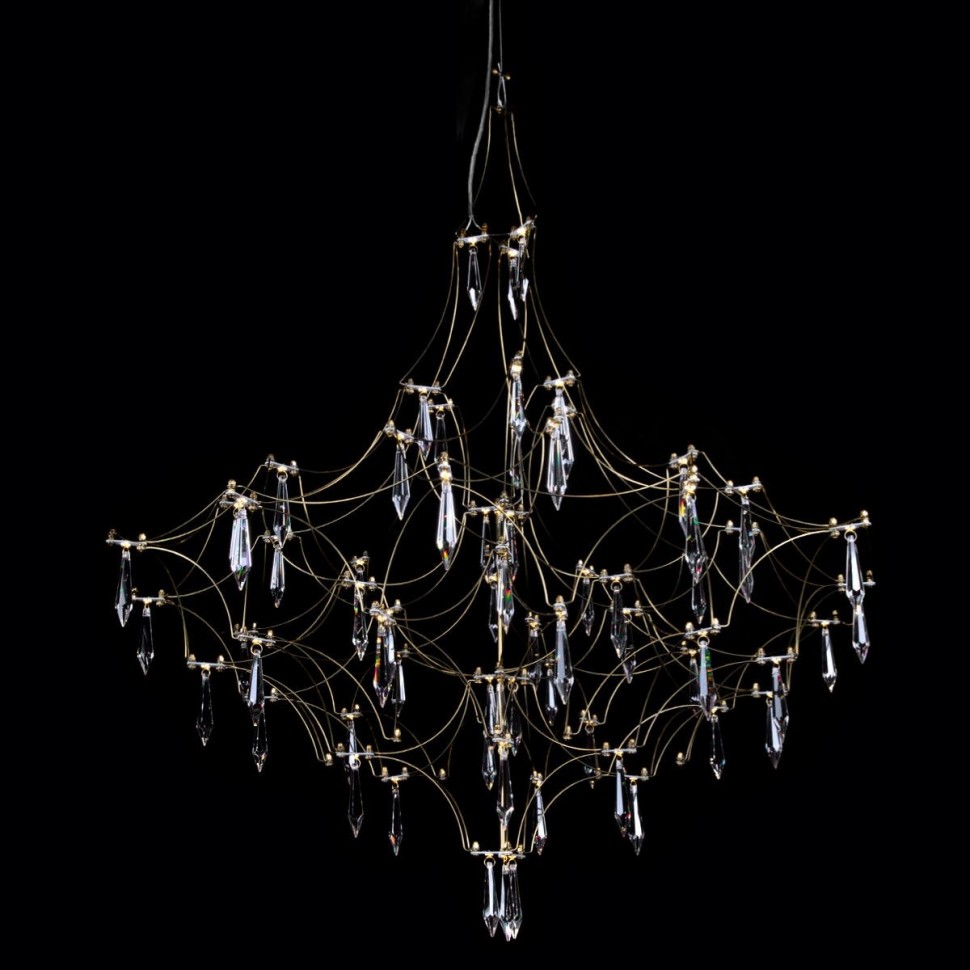 Подвесная светодиодная люстра Loft IT Mira 10259/800 Gold Asfour фото 1 &mdash; svetrussia.ru