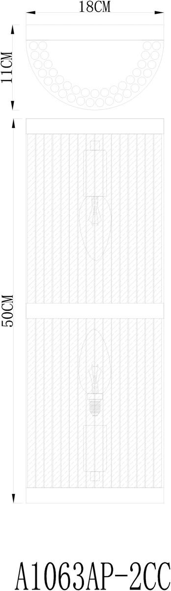 Настенный светильник Arte Lamp Albali A1063AP-2CC &mdash; svetrussia.ru