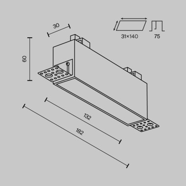 Встраиваемый светильник Maytoni Technical Basis DL066-12W3-6K-TRS-W &mdash; svetrussia.ru