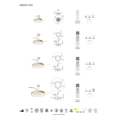 Люстра-вентилятор Mantra NISEKO FAN L 9058 &mdash; svetrussia.ru