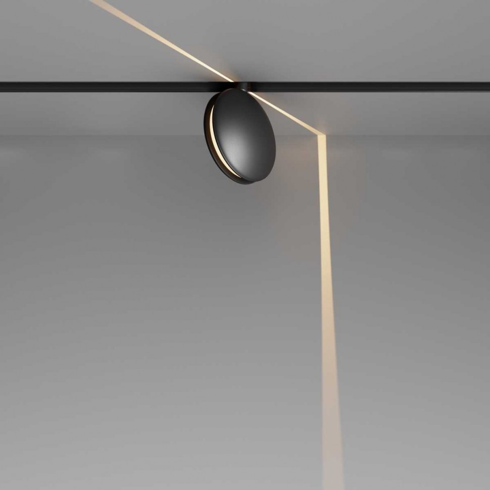 Трековый светодиодный светильник Maytoni Technical Magnetic Exility Outline TR090-2-6W3K-B фото 1 &mdash; svetrussia.ru