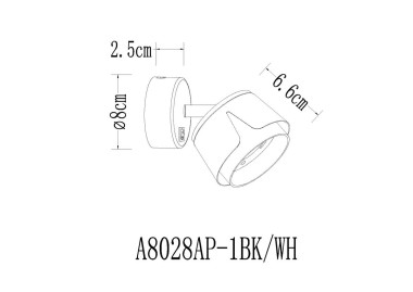 Спот Arte Lamp Amaks A8028AP-1WH &mdash; svetrussia.ru