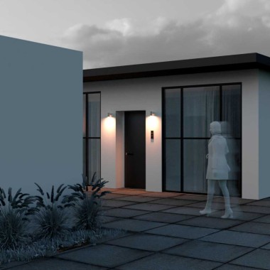 Уличный настенный светодиодный светильник Maytoni Shim O303WL-L5W3K &mdash; svetrussia.ru