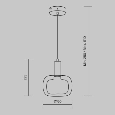 Подвесной светильник Maytoni Vision MOD411PL-01G &mdash; svetrussia.ru