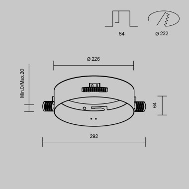 Основание для встраиваемого светильника Maytoni DLA032-TRS36-W &mdash; svetrussia.ru