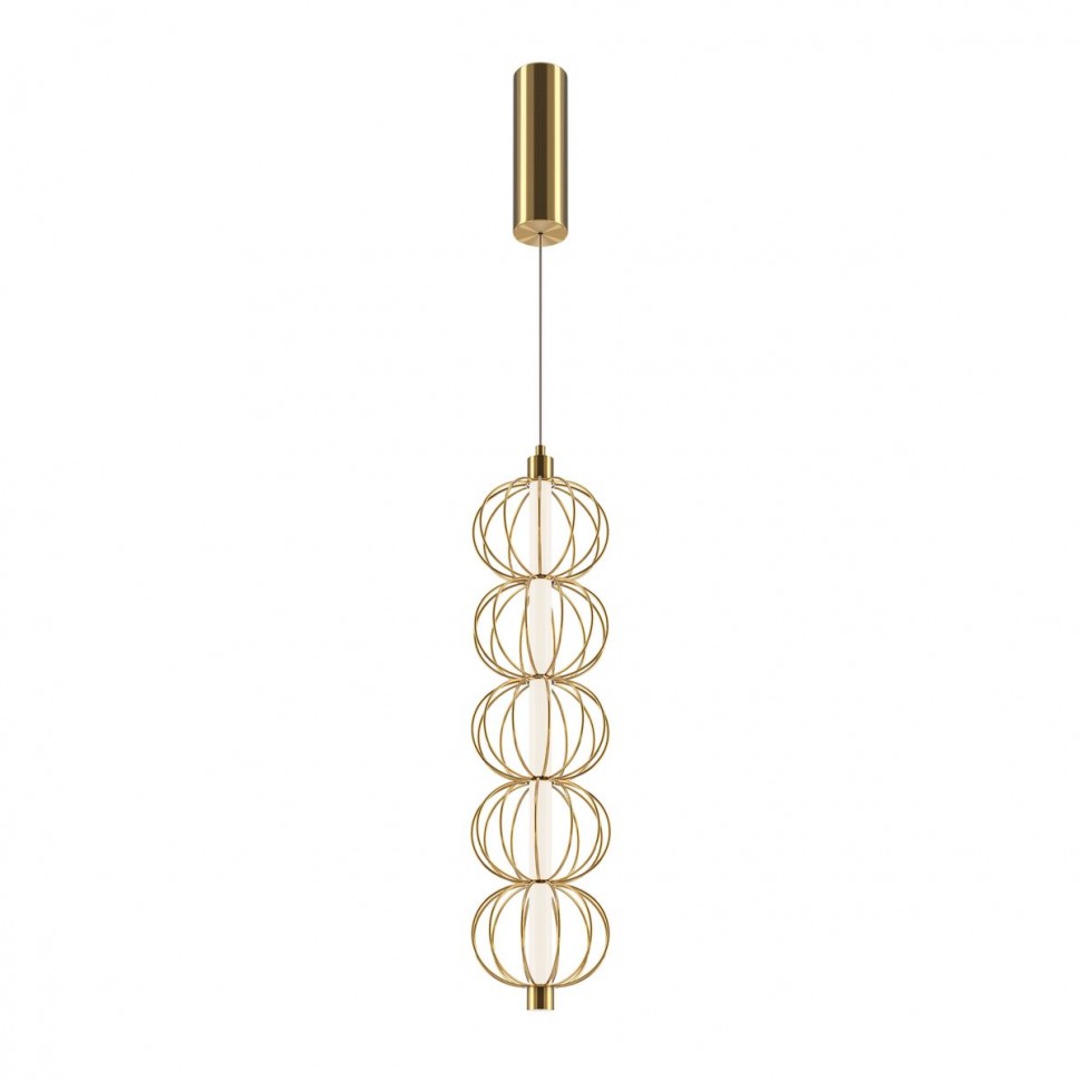 Подвесной светодиодный светильник Maytoni Golden Cage MOD216PL-L10G3K фото 1 &mdash; svetrussia.ru