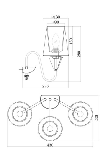 Бра Maytoni Florero MOD078WL-03CH &mdash; svetrussia.ru