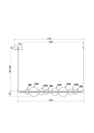 Подвесной светодиодный светильник Freya Glaze FR5396PL-L13BS &mdash; svetrussia.ru