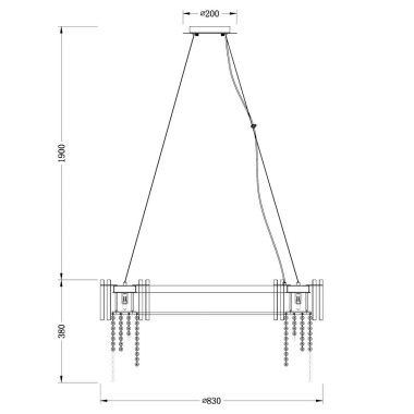 Подвесной светильник Chiaro Кармен 394012215 &mdash; svetrussia.ru