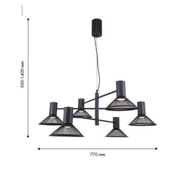 Подвесная светодиодная люстра F-Promo Metrics 4623-6P &mdash; svetrussia.ru