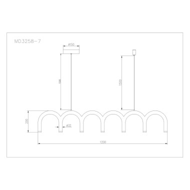 Подвесной светодиодный светильник Arte Lamp Warhol A3258SP-45BK &mdash; svetrussia.ru