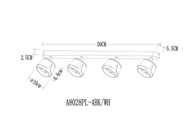 Спот Arte Lamp Amaks A8028PL-4WH &mdash; svetrussia.ru