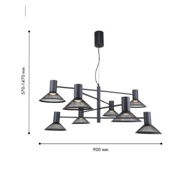 Подвесная светодиодная люстра F-Promo Metrics 4623-8P &mdash; svetrussia.ru