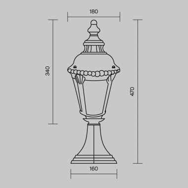 Ландшафтный светильник Maytoni Goiri O029FL-01BZ &mdash; svetrussia.ru