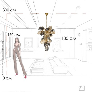 Подвесная люстра LOFT IT Britannica 10401/800M &mdash; svetrussia.ru