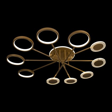 Потолочная светодиодная люстра Loft IT Megan 10164M Gold &mdash; svetrussia.ru