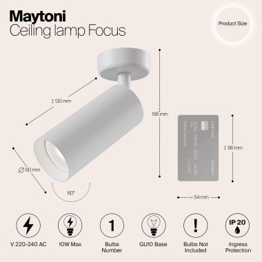 Спот Maytoni Focus C017CW-01W &mdash; svetrussia.ru