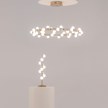 Подвесная светодиодная люстра Maytoni Tessara MOD081PL-L60G3K &mdash; svetrussia.ru