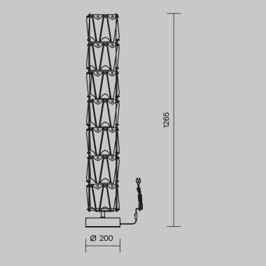 Торшер Maytoni Puntes MOD043FL-08CH &mdash; svetrussia.ru