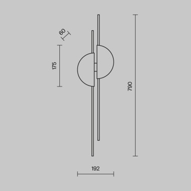 Настенный светодиодный светильник Maytoni Modern Skyline MOD179WL-L22BS4K1 &mdash; svetrussia.ru