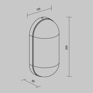 Уличный настенный светильник Maytoni Candle O449WL-01GF &mdash; svetrussia.ru