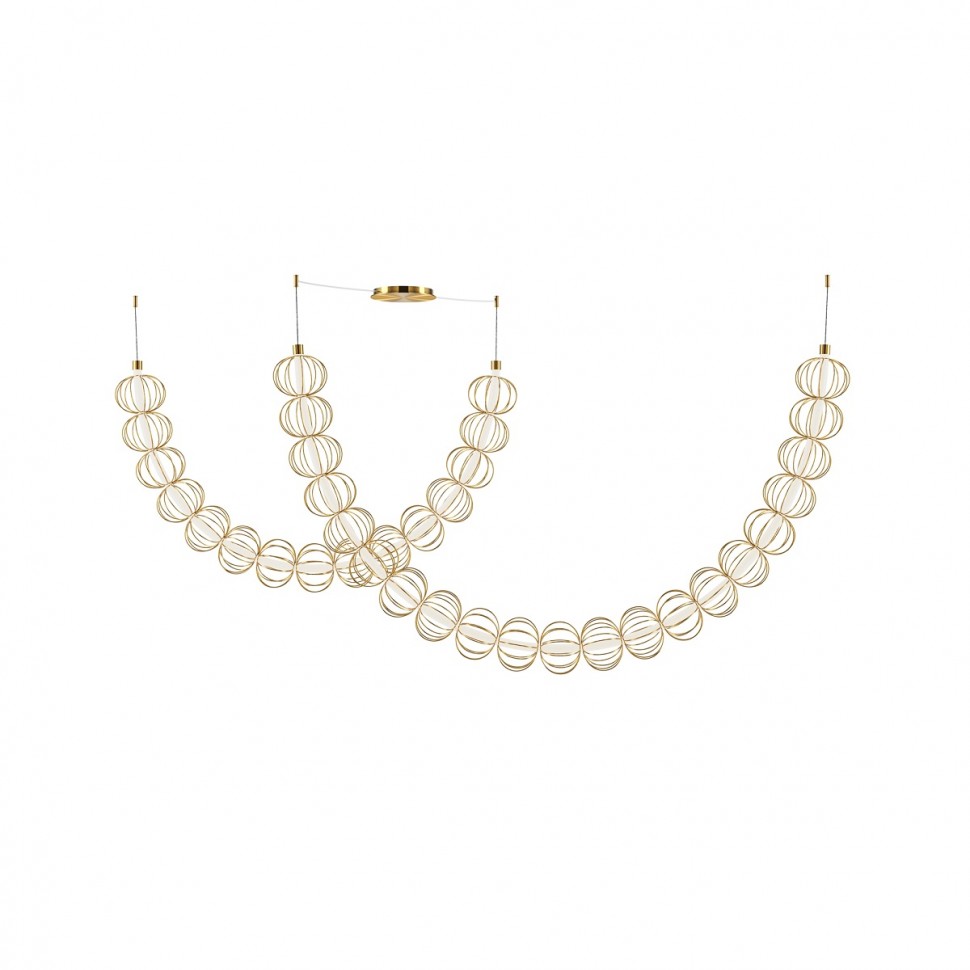 Подвесной светодиодный светильник Maytoni Golden Cage MOD216PL-L55G3K фото 1 &mdash; svetrussia.ru