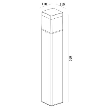 Уличный светодиодный светильник Mantra Chicago 8109 &mdash; svetrussia.ru