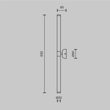 Подсветка для зеркал Maytoni Axis MOD106WL-L16B3K &mdash; svetrussia.ru