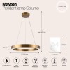 Подвесная светодиодная люстра Maytoni Saturno MOD415PL-L45BS4K фото 2 &mdash; svetrussia.ru