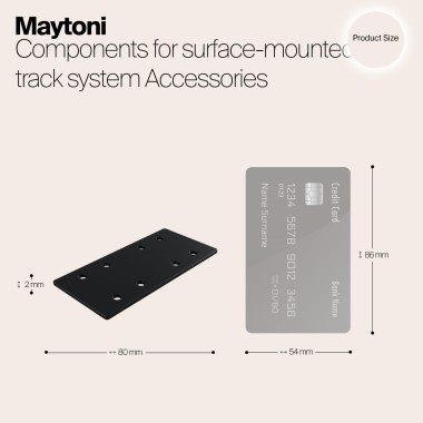 Прямой коннектор для магнитного шинопровода Maytoni Magnetic track system TRA004C-21S &mdash; svetrussia.ru