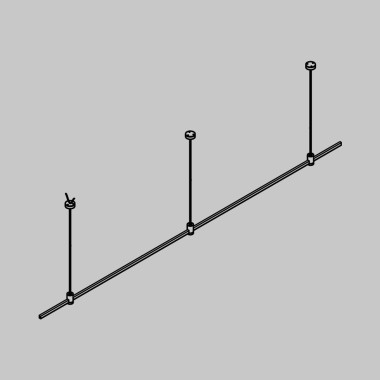 Основание на тросовых подвесах Hang для трековых светильников Maytoni Technical Flarity TFC-Flar-H03-B &mdash; svetrussia.ru
